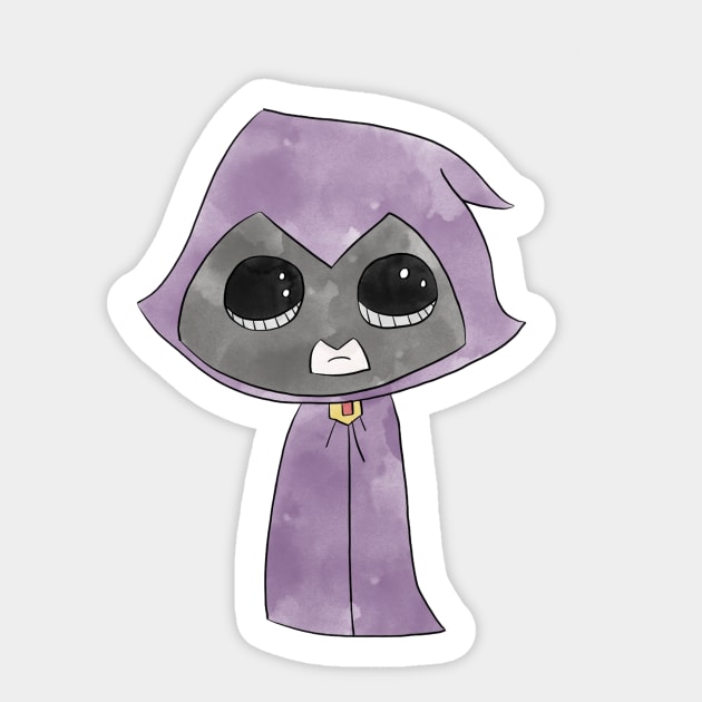 A cute version of Raven Sticker by artsyreader